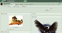 Desktop Screenshot of mojakthewolf.deviantart.com