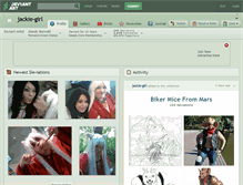 Tablet Screenshot of jackie-girl.deviantart.com