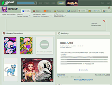 Tablet Screenshot of lolroxs11.deviantart.com