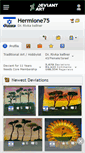 Mobile Screenshot of hermione75.deviantart.com