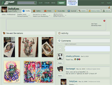 Tablet Screenshot of dollyeyes.deviantart.com