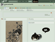 Tablet Screenshot of moral-extremist.deviantart.com