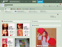 Tablet Screenshot of amoontoman.deviantart.com