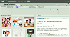 Desktop Screenshot of briannatheblackcat.deviantart.com