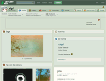 Tablet Screenshot of catgrl.deviantart.com