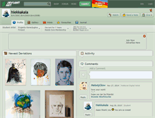 Tablet Screenshot of hiekkakala.deviantart.com