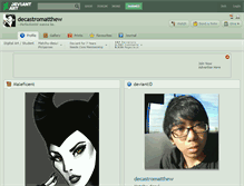 Tablet Screenshot of decastromatthew.deviantart.com