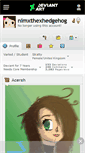 Mobile Screenshot of nimxthexhedgehog.deviantart.com