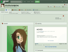 Tablet Screenshot of nimxthexhedgehog.deviantart.com