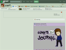 Tablet Screenshot of lunagriff.deviantart.com