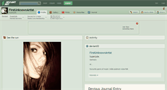 Desktop Screenshot of firstunknownartist.deviantart.com