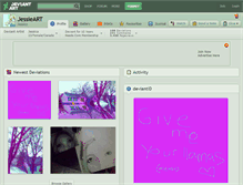 Tablet Screenshot of jessieart.deviantart.com