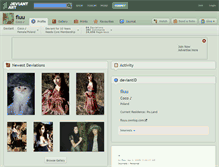 Tablet Screenshot of fluu.deviantart.com