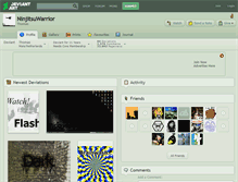 Tablet Screenshot of ninjitsuwarrior.deviantart.com