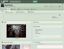 Tablet Screenshot of depairfactor.deviantart.com