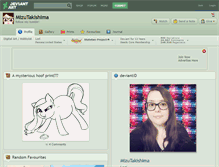 Tablet Screenshot of mizutakishima.deviantart.com