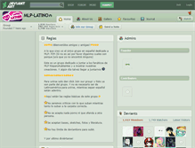 Tablet Screenshot of mlp-latino.deviantart.com