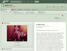 Tablet Screenshot of kikity1414.deviantart.com