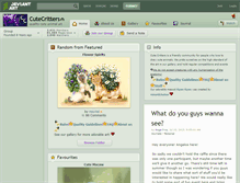 Tablet Screenshot of cutecritters.deviantart.com