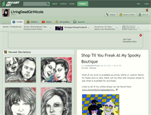 Tablet Screenshot of livingdeadgirlnicole.deviantart.com