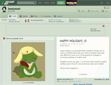Tablet Screenshot of lonelymori.deviantart.com