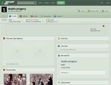 Tablet Screenshot of deaths-progeny.deviantart.com