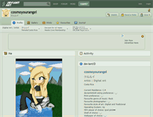 Tablet Screenshot of cosmoyourangel.deviantart.com