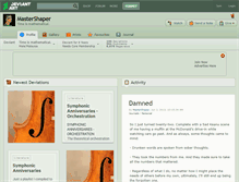Tablet Screenshot of mastershaper.deviantart.com