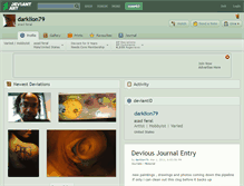 Tablet Screenshot of darklion79.deviantart.com