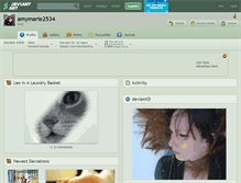 Tablet Screenshot of amymarie2534.deviantart.com