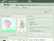 Tablet Screenshot of diana-tan.deviantart.com