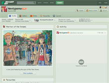 Tablet Screenshot of newtypemo.deviantart.com