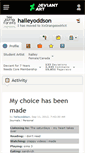 Mobile Screenshot of haileyoddson.deviantart.com