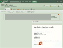 Tablet Screenshot of haileyoddson.deviantart.com