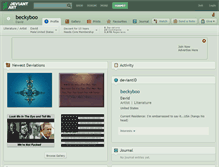 Tablet Screenshot of beckyboo.deviantart.com