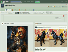 Tablet Screenshot of kahito-slydeft.deviantart.com