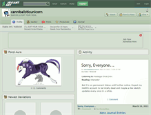 Tablet Screenshot of cannibalisticunicorn.deviantart.com