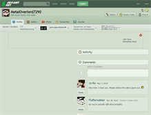 Tablet Screenshot of metaloverlord7290.deviantart.com