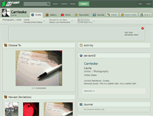 Tablet Screenshot of carrieoke.deviantart.com