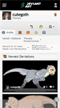 Mobile Screenshot of cutegoth.deviantart.com