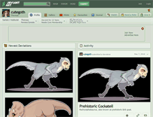 Tablet Screenshot of cutegoth.deviantart.com
