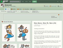 Tablet Screenshot of lilyraccoon.deviantart.com