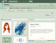 Tablet Screenshot of maraqua.deviantart.com