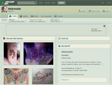 Tablet Screenshot of mistressink.deviantart.com