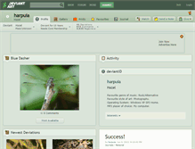 Tablet Screenshot of harpuia.deviantart.com