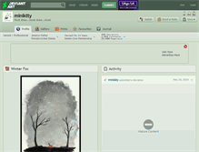 Tablet Screenshot of miniktty.deviantart.com