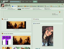 Tablet Screenshot of julie-jg.deviantart.com