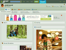 Tablet Screenshot of andersound.deviantart.com