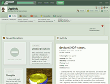 Tablet Screenshot of jiggibidy.deviantart.com