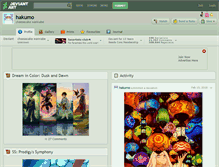 Tablet Screenshot of hakumo.deviantart.com